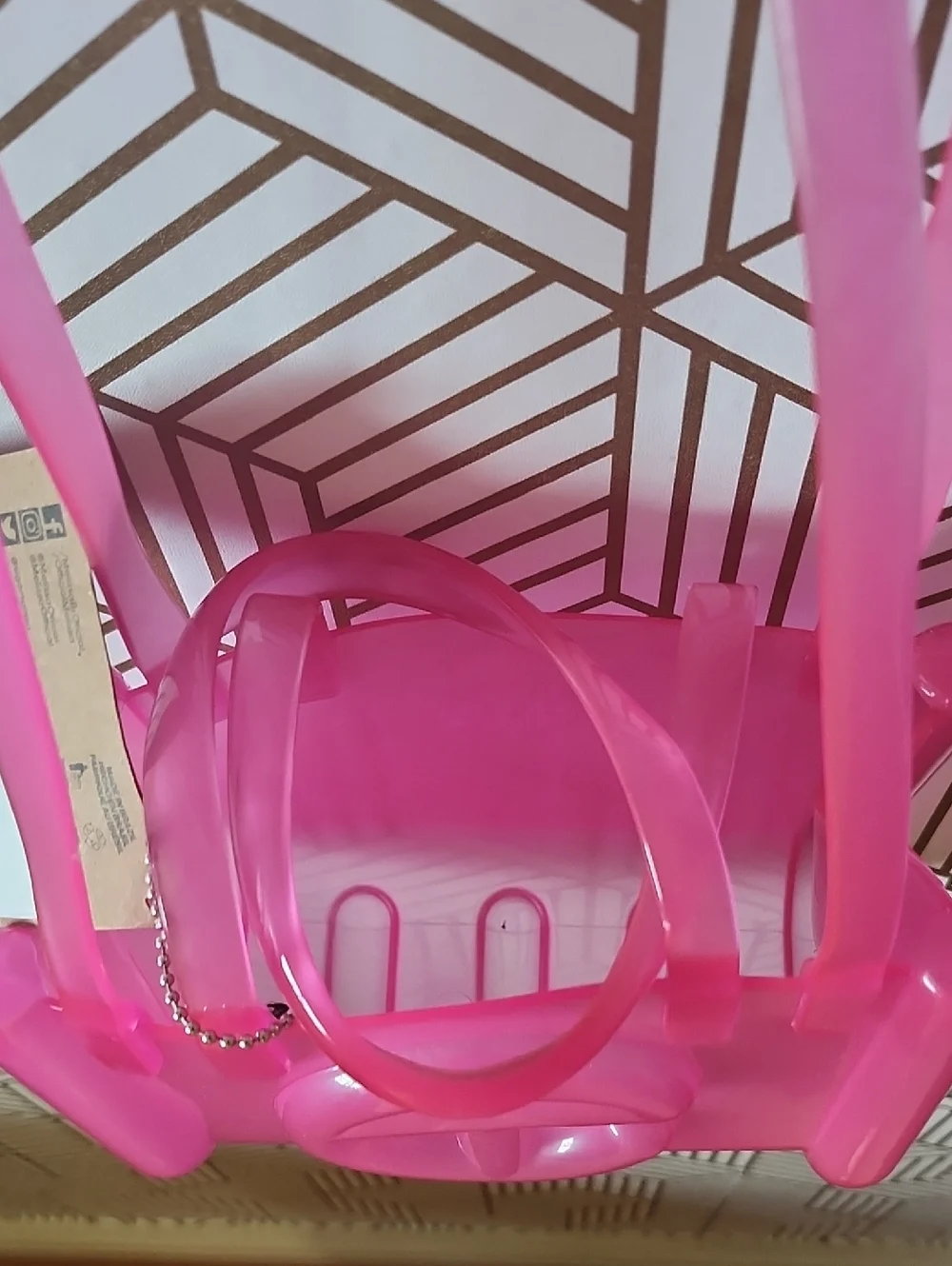 Melissa X Telfar Pink Clear Jelly  Bag - Picture 4 of 6